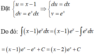 Tìm nguyên hàm của hàm số mũ, logarit bằng phương pháp nguyên hàm từng phần cực hay