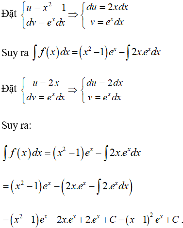 Tìm nguyên hàm của hàm số mũ, logarit bằng phương pháp nguyên hàm từng phần cực hay