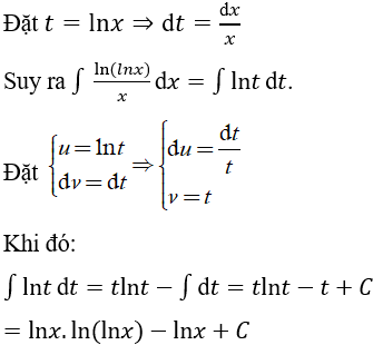 Tìm nguyên hàm của hàm số mũ, logarit bằng phương pháp nguyên hàm từng phần cực hay