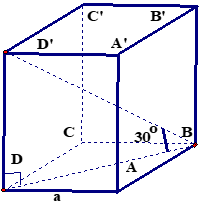 Tính thể tích khối lăng trụ đứng biết góc giữa đường thẳng và mặt phẳng