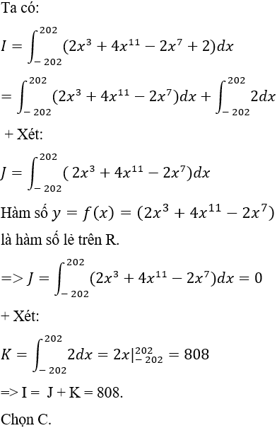 Cách tính tích phân của hàm số chẵn, hàm số lẻ cực hay