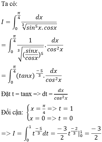 Tính tích phân hàm lượng giác bằng phương pháp đổi biến số