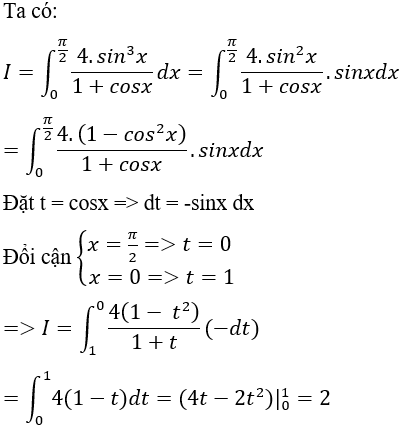 Tính tích phân hàm lượng giác bằng phương pháp đổi biến số