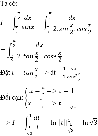 Tính tích phân hàm lượng giác bằng phương pháp đổi biến số