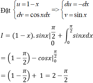 Tính tích phân hàm lượng giác bằng phương pháp tích phân từng phần