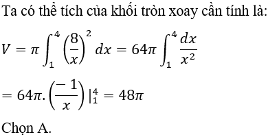 Ứng dụng tích phân trong hình học - Tính thể tích vật thể và khối tròn xoay