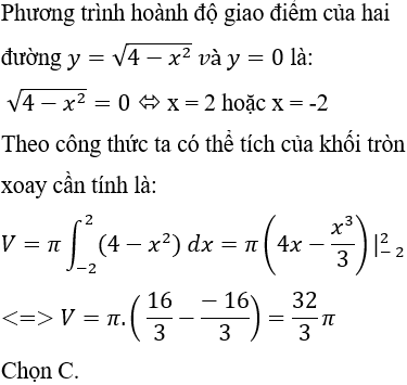 Ứng dụng tích phân trong hình học - Tính thể tích vật thể và khối tròn xoay