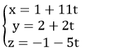Viết phương trình đường thẳng đi qua 1 điểm và vuông góc với 2 đường thẳng