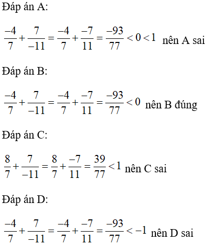 Trắc nghiệm Phép cộng phân số - Bài tập Toán lớp 6 chọn lọc có đáp án, lời giải chi tiết