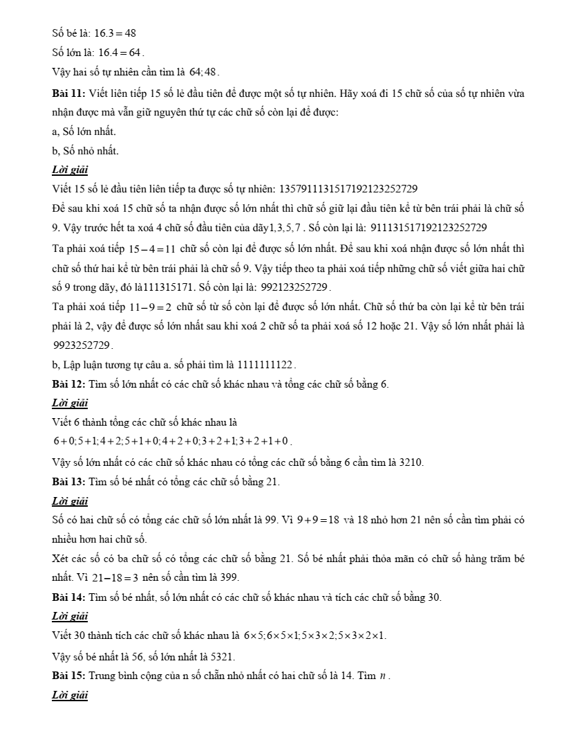 Chuyên đề bài tập bồi dưỡng HSG Toán 6 (có lời giải)