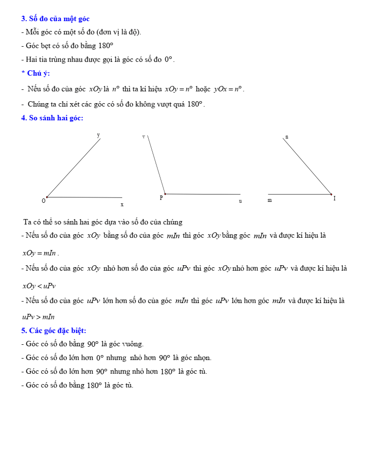 Chuyên đề bồi dưỡng HSG Toán 6 Góc (có lời giải)
