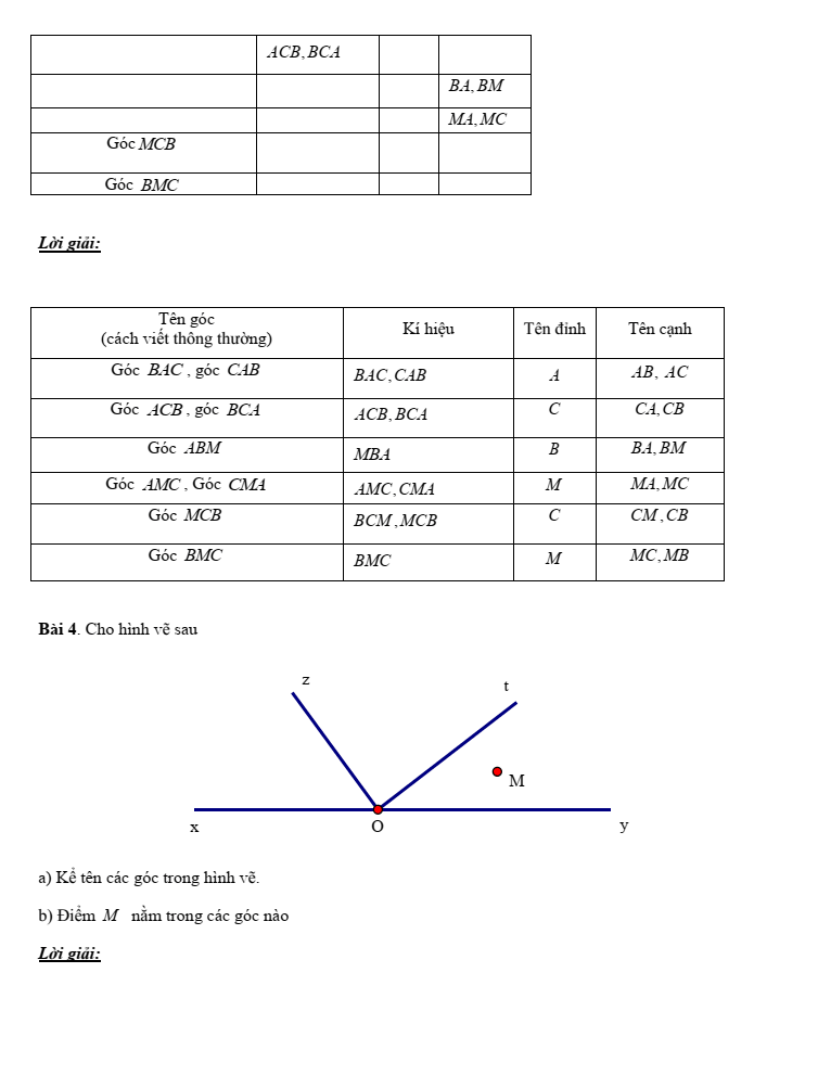 Chuyên đề bồi dưỡng HSG Toán 6 Góc (có lời giải)