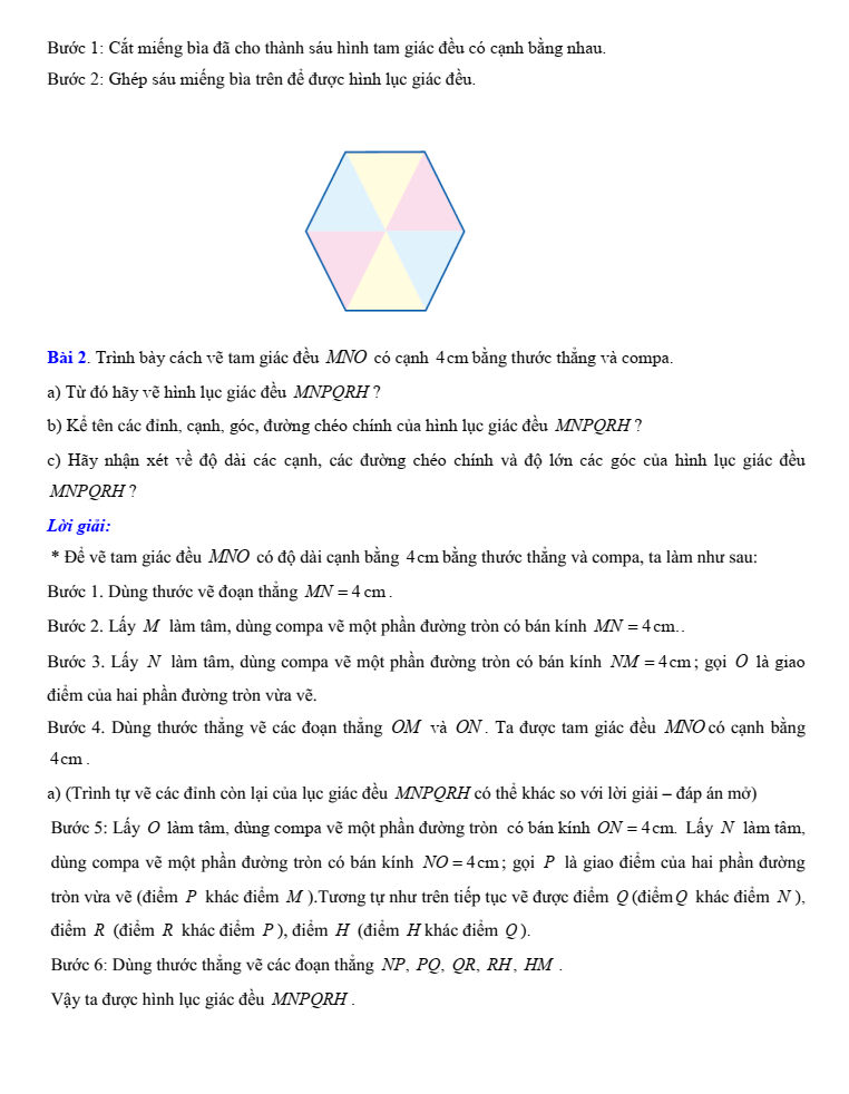 Chuyên đề bồi dưỡng HSG Toán 6 Một số hình phẳng trong thực tiễn (có lời giải)