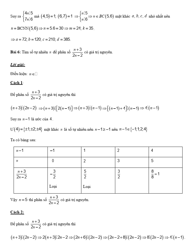 Chuyên đề bồi dưỡng HSG Toán 6 Phân số (có lời giải)
