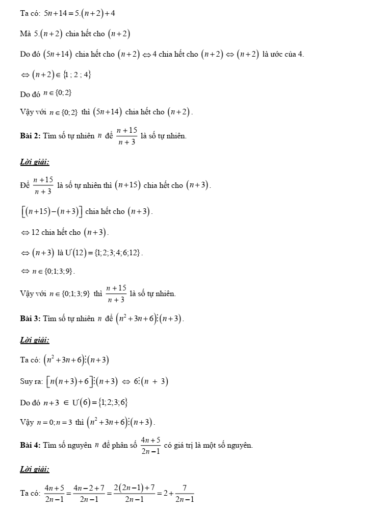 Chuyên đề bồi dưỡng HSG Toán 6 Ước chung lớn nhất và bội chung nhỏ nhất (có lời giải)