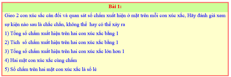 Chuyên đề Một số yếu tố xác suất lớp 6 (Chân trời sáng tạo)