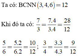 Trắc nghiệm Quy đồng mẫu nhiều phân số - Bài tập Toán lớp 6 chọn lọc có đáp án, lời giải chi tiết