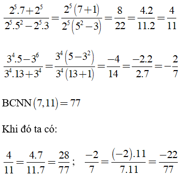 Trắc nghiệm Quy đồng mẫu nhiều phân số - Bài tập Toán lớp 6 chọn lọc có đáp án, lời giải chi tiết