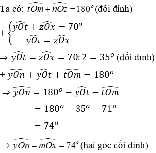 Bài tập ôn tập Chương 1 Hình Học 7