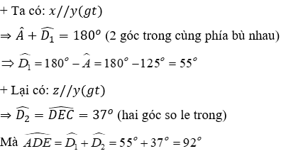 Bài tập ôn tập Chương 1 Hình Học 7