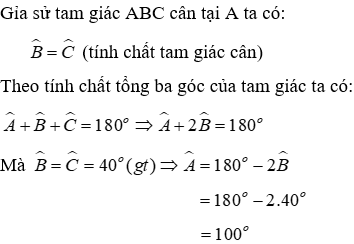 Bài tập ôn tập Chương 2 Hình Học 7