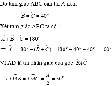 Bài tập ôn tập Chương 2 Hình Học 7