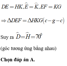 Trắc nghiệm Chương 2 Hình Học 7 (Phần 1) - Bài tập Toán lớp 7 chọn lọc có đáp án, lời giải chi tiết