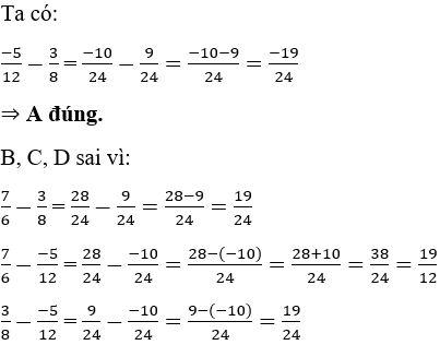 Cách cộng trừ số hữu tỉ cực hay, chi tiết