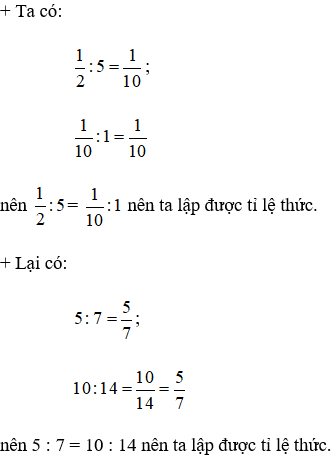 Cách lập tỉ lệ thức từ các số đã cho cực hay, chi tiết