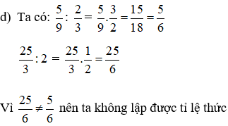 Cách lập tỉ lệ thức từ các số đã cho cực hay, chi tiết