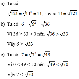 Cách so sánh các căn bậc hai cực hay, chi tiết