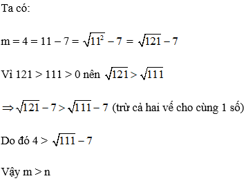 Cách so sánh các căn bậc hai cực hay, chi tiết