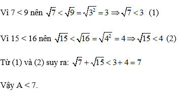 Cách so sánh các căn bậc hai cực hay, chi tiết