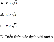 Cách tìm điều kiện xác định của biểu thức dưới dấu căn cực hay, chi tiết