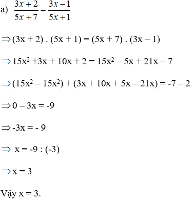 Cách tìm x trong tỉ lệ thức lớp 7 cực hay, chi tiết