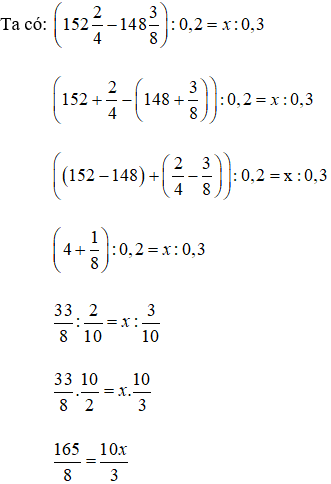 Cách tìm x trong tỉ lệ thức lớp 7 cực hay, chi tiết