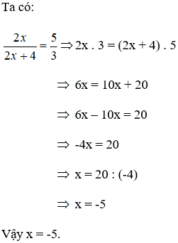 Cách tìm x trong tỉ lệ thức lớp 7 cực hay, chi tiết