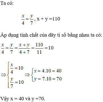 Cách tìm x, y trong dãy tỉ số bằng nhau cực hay, chi tiết