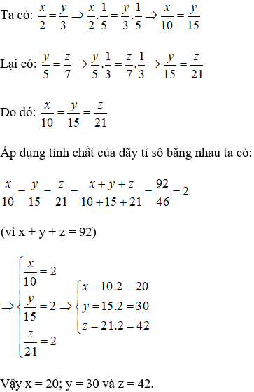 Cách tìm x, y trong dãy tỉ số bằng nhau cực hay, chi tiết