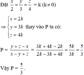 Cách tính giá trị biểu thức khi cho dãy tỉ số bằng nhau cực hay, chi tiết