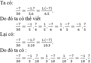 Cách viết một số hữu tỉ dưới dạng tích, thương của hai số hữu tỉ cực hay, chi tiết