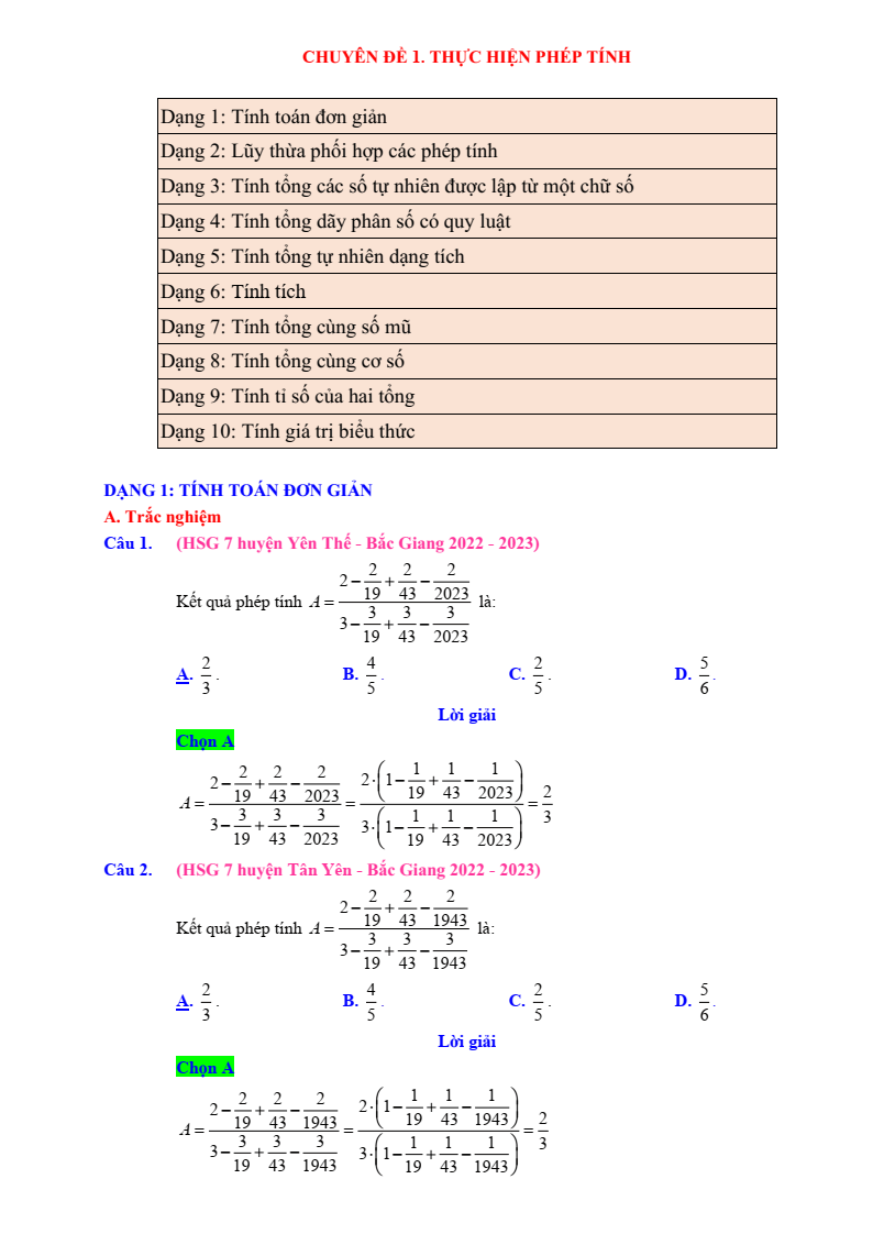 Chuyên đề bài tập bồi dưỡng HSG Toán 7 (có lời giải)