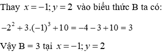 Trắc nghiệm Giá trị của một biểu thức đại số