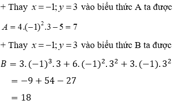 Trắc nghiệm Giá trị của một biểu thức đại số