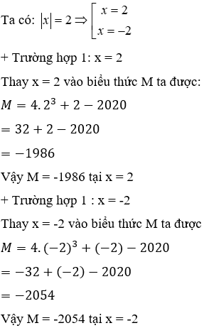 Trắc nghiệm Giá trị của một biểu thức đại số