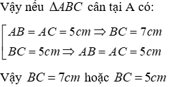 Trắc nghiệm Quan hệ giữa ba cạnh của một tam giác. Bất đẳng thức tam giác