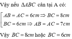 Trắc nghiệm Quan hệ giữa ba cạnh của một tam giác. Bất đẳng thức tam giác