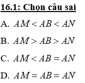 Trắc nghiệm Quan hệ giữa đường vuông góc và đường xiên, đường xiên và hình chiếu