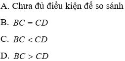 Trắc nghiệm Quan hệ giữa góc và cạnh đối diện trong một tam giác