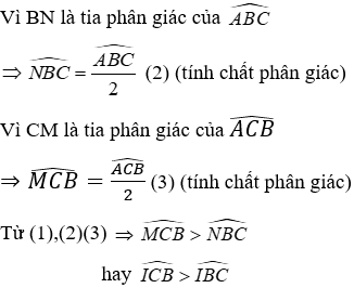 Trắc nghiệm Quan hệ giữa góc và cạnh đối diện trong một tam giác